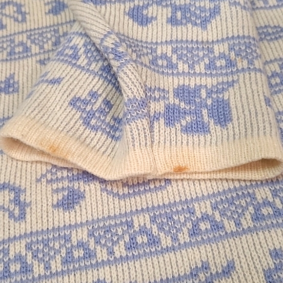 Vintage 80s Boxy Oversized Wool Sweater bu Phyllis Keitlen, Size Large - Picture 9 of 10